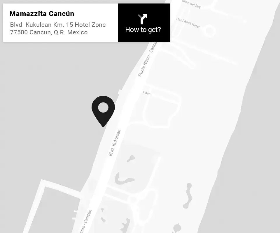 How to get to Mamazzita Cancun