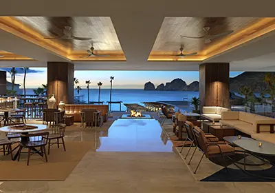 Lobby con Vista al Mar - ME Cabo